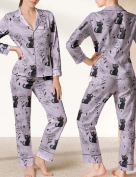 Cat Mom, Dog Mom - Satin Pajama Set