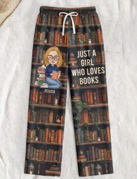 Just A Girl Who Loves Books - Library-Print Pajama Pants
