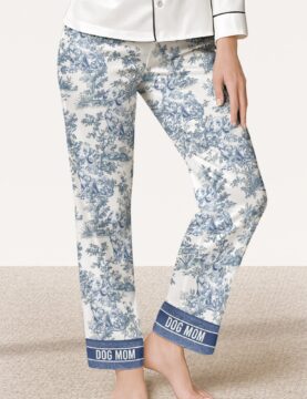 This Is My Pawjama Dog Mom Toile De Jouy - Satin Pajama Set