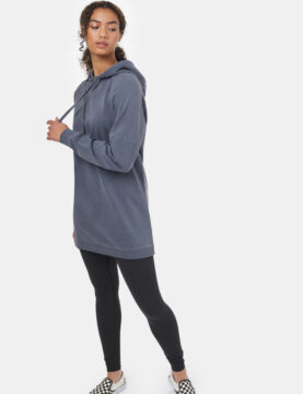 Oversized French Terry Hoodie Dress